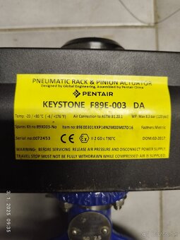 Predám pneumatický ventil EMERSON KEYSTONE F89E-003DA - 2