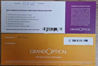 Poukažka Grand Optical - 2