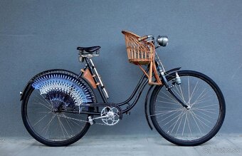 Sedák pre deti na starý historický bicykel - 2