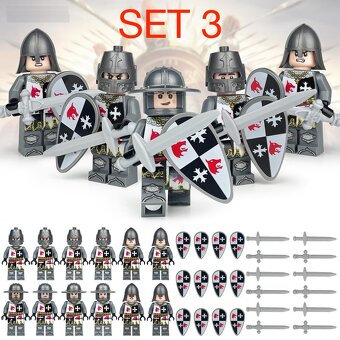 Figúrky Rytieri 4 - typ lego, nové, nehrané - 2