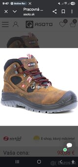 Pracovná obuv, pracovné topanky S3 - 2