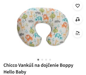 CHICCO Vankúš dojčiaci Boppy - Peaceful Jungle - 2