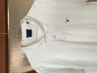 GANT originál white pánske polotricko XL - 2