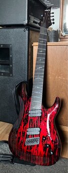 Schecter C-7 Multiscale Silver Mountain - Blood Moon - 2