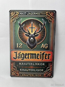Plechová ceduľka do garáže - Jägermeister - 2