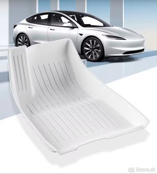 gumové rohože Tesla Model 3 Highland (biele) ❄️🚗 - 2