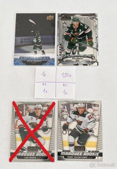 Hokejové kartičky - MIX KARIET NHL na predaj. - 2