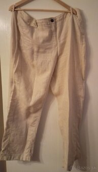 Dámske plátené nohavice, v páse 110 cm - 2