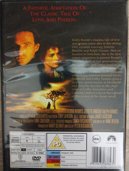 DVD film Búrlivé výšiny (Wuthering Heihts) - 2