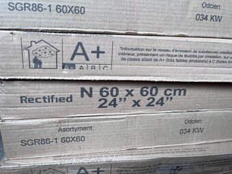 Predám gresovu Lapis Grey-sivu dlažbu 60 x 60 cm - 2