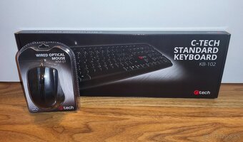 C-TECH KB-102 klávesnica a myš,USB,káblová,nová,výhodná cena - 2