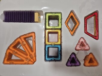 Magnetická stavebnica, 77kusov - 2