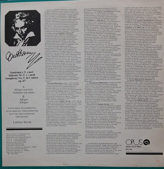 Retro gramofónová LP platňa Ludwig Van Beethoven - 2