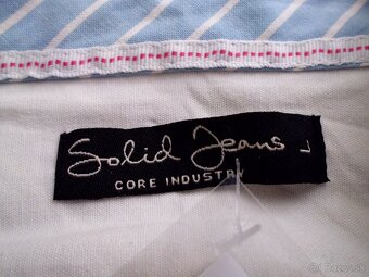 Solid Jeans nová pánska slim košeľa roll rukáv M-L - 2