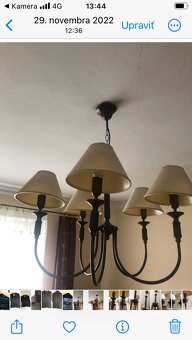 Luster a 2 nástennými lampami - 2