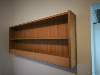 2x Drevenné závesné police z masívu - 2