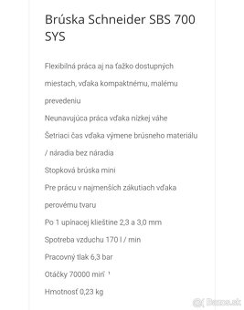 Turbínová brúska - 2