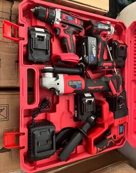 Set Aku naradi 4ks s 4 baterkou - 2