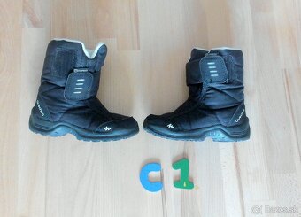 Detské snehule Quechua waterproof, veľkosť 25 - 2