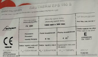 Bautherm podlahový polystyrén 70mm 150S - 2