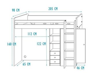 Študenská posteľ - 2