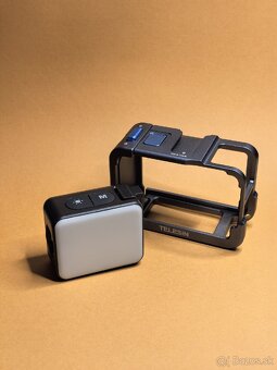 Dji Osmo action 3/4/5 celo kovovy obal + svetlo - 2