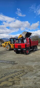 Dovoz sypkých materiálov vozidlom tatra 815,zemné a výkopové - 2