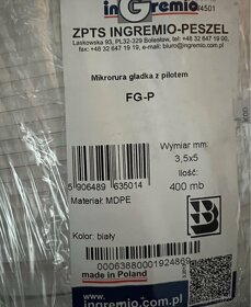 Predám mikrotrubicku 3,5 x 5mm 400mb (ingremio) - 2