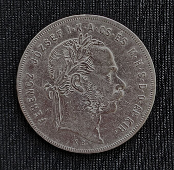 ☀️ 1 forint, zlatník rok 1870 KB, Rakúsko - Uhorsko ☀️ RRR - 2