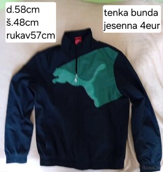 Predám detské tenké jesenné bundy od 5- 10 eur. - 2