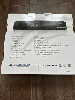 Digitálny satelitný prijímač AB Cryptobox 800UHD - 2