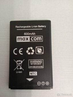 Batéria Maxcom Li-Ion 600mAh, model 4C, MM134/MM135 - 2