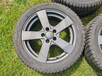 5x100 R16 6.5J ET38 + 215/45R16 Zimné 4x7.6mm - 2