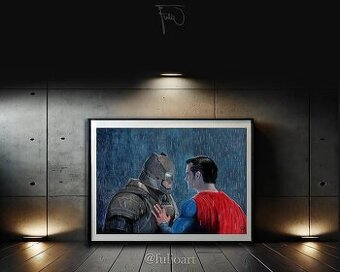 ''Batman vs Superman'' - Hyperrealistická kresba - 2