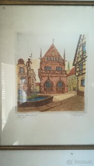 Obrázok kolorovaná perokresba - 2