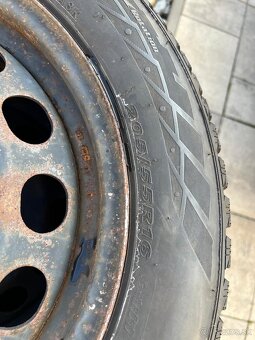 Disky na VW, 5x120, jazdené zimné pneumatiky - 2