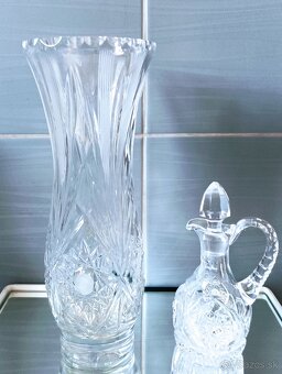 Krištáľ - misa , váza , poháre, - 2