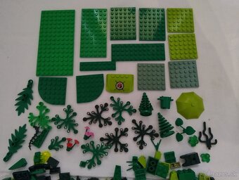 Lego kocky zelená - 421g - 2
