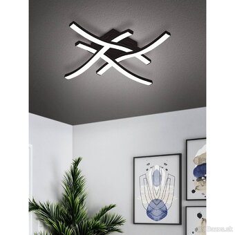 Stropné LED svietidlo CABEZAS-E | 24W - čierna, strieborná - 2