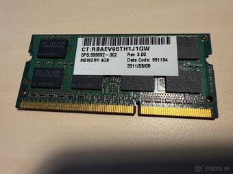 Predám RAM 4GB Samsung DDR3 - 2