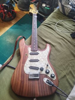 Mahagónovy custom stratocaster - 2