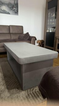 Moderný stolík z mikrocementu – ručná práca, betónový dizajn - 2