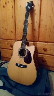 Elektroakustická gitara Cort MR600F NS +obal, pás a ladička - 2