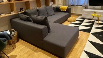 moderný veľký rohový pohodlný gauč, 100% stav - 2