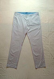 Gant elegantné béžové nohavice Hallden Slim W40 L34 - 2