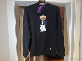 Polo Bear Ralph Lauren 100% kašmírový Purple label sveter - 2