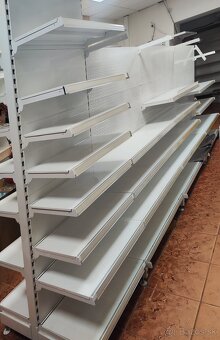 Kovový policovy/závesný regál - 2