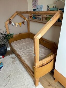 Domcekova detska postel 80x160 s matracom - 2