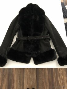 Zimný čierny kabát - 2