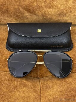 Linda Farrow Aviator slnečné okuliare - 2